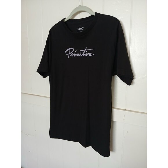 2PAC × Primitive Tupac Graphic T-Shirt Mens Medium Black Cotton Short Sleeve - Picture 8 of 13